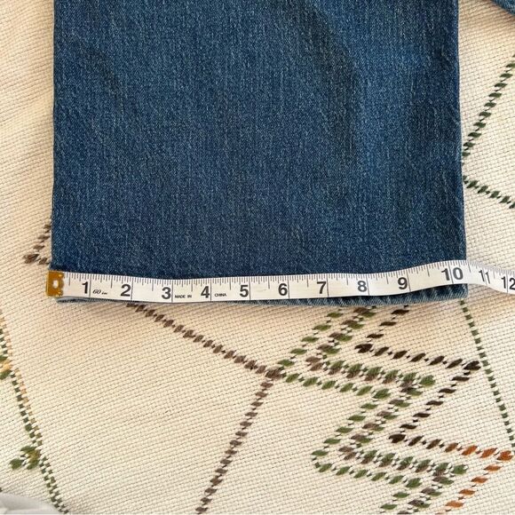 Y2K H&M Wide Leg Comfort Stretch High Waist Dark Wash Denim Jeans NWT Size 8 - Picture 14 of 15